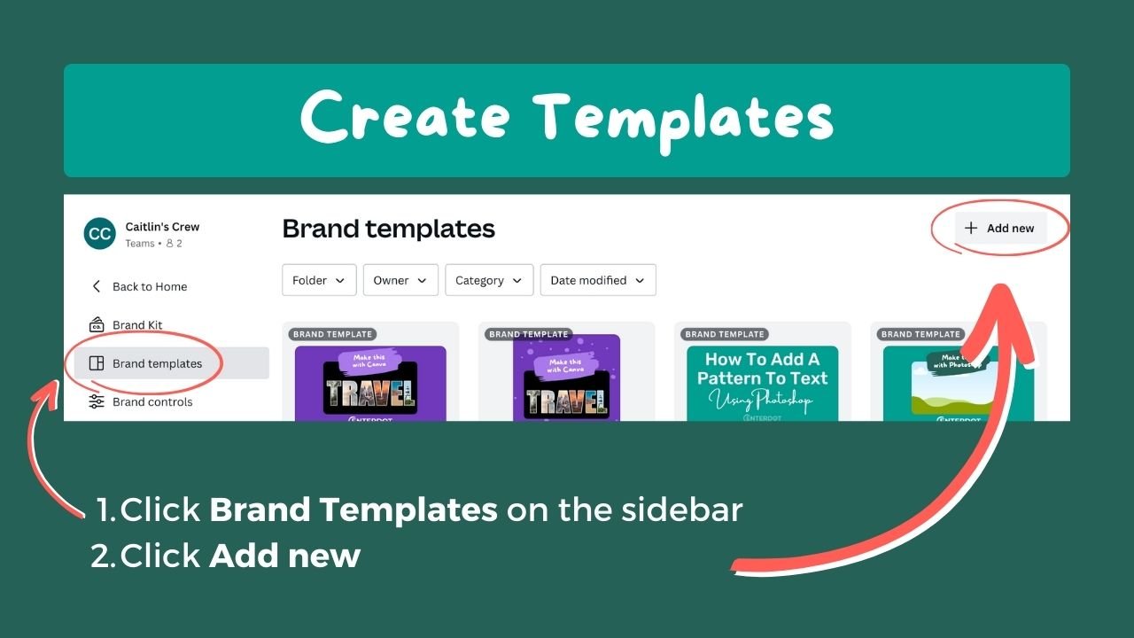 Create a Brand Kit in Canva - Center Dot Design