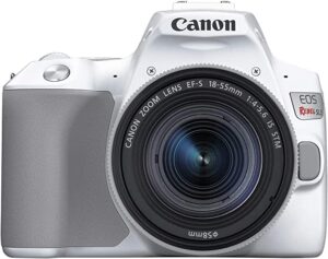 Canon EOS Rebel SL3 Digital SLR Camera with white body